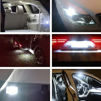 10x T10 W5W Canbus LED-Pærer til VW Golf 4 5 7 6 Passat B5 B6 B7 CC Touareg Bil Indvendige Dome Lys Kuffert Parkering Lys