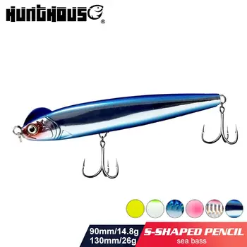 Hunthouse synkende fiskeri lokke blyant lokke stickbait 90mm/14,8 g 130mm/26g havvand bars hårdt agn lokker til blue