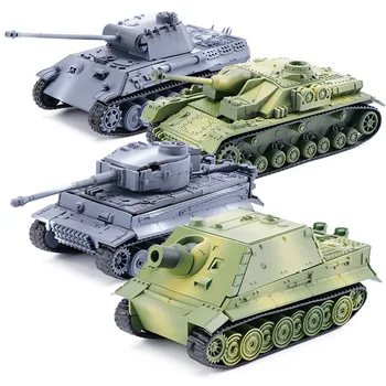 4D Tank Model byggesten WWII tyske Tiger Panther Tank Militære Samling Model 1:72 Simulering Tank Tabel Legetøj Gave Til Dreng