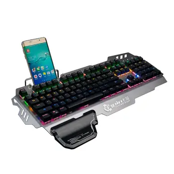 Mekanisk Gaming-Tastatur-USB-Kablet 104 Nøgler Blå knap LED-Baggrundsbelysning Spil Tastatur Til PC Tablet Desktop
