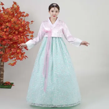 Traditionelle Asiatiske Gamle Koreanske Retten Hanbok Kjole Kvinder Koreanske Klassisk Bryllup Kjoler Nationale Damer Royal Dans Kjole
