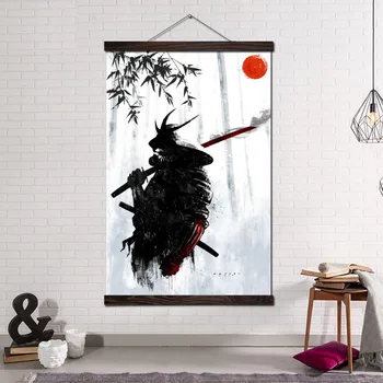 Japansk Samurai Plakater og Print på Lærred Maleri Kunst Væg Billeder til stuen Moderne Kunst på væggene, boligindretning