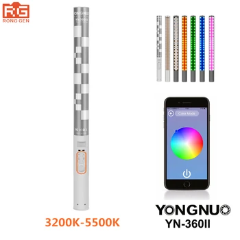 YONGNUO YN360II YN360 II Håndholdte LED Fotografering Blødt Lys 3200K-5500K RGB Justerbar Farve Temperatur Smartphone APP Control