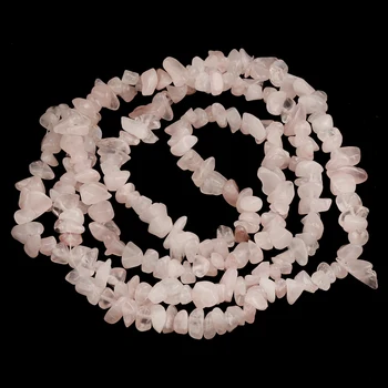 5~10mm Naturlige Pink Krystal Uregelmæssige Grus Perler Kvarts Perle Sten Perler Chip Krystaller, Perler Healing Crystal Diy 88cm/Strand