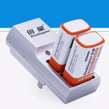 Nyeste Doublepow To Slots 9V Batteri Oplader DP-K19 Fuld Automatisk Stop Opladning Oplader Til Genopladelige Batterier