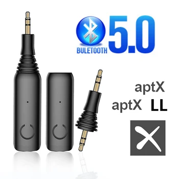 Lav latency 5.0 Audio Bluetooth-Modtager QCC3005 Chip aptX LL/AAC/SBC AUX 3,5 MM RCA Med Mic Trådløse Adapter Til Bil Hovedtelefon