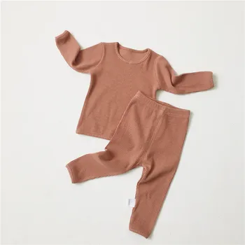 Børn Nattøj Bomuld Toddler Drenge Piger Nattøj Sæt Top +Bukser 2stk Baby Pyjamas Sæt Til Dreng, Pige Spædbarn Tøj, Pyjamas Sæt