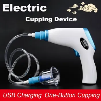 Elektrisk Vakuum Cupping Indstille Enheden Magnetiske Massage Skrabning Cupping Terapi 12 STK Cupping Kopper