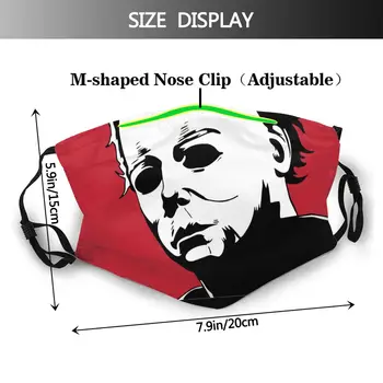 Retro Mike Myers Unisex Genanvendelige Ansigtsmaske Horror Anti Tåge, Støv Maske Med Filtre Til Beskyttelse Cover Respirator Munden Dæmpe