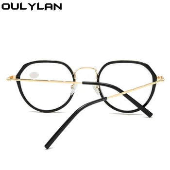 Oulylan Polygon Færdig Nærsynethed Briller Kvinder Mænd Vintage Recept Briller Studerende kortsynede Briller -1.0 1.5 2.0 til-4