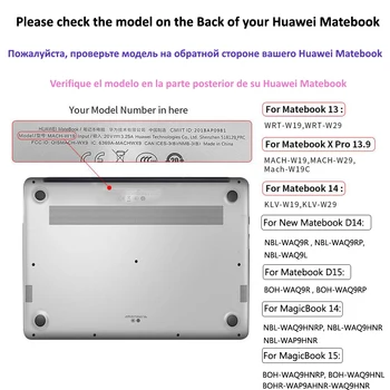 PVC Hård Sag For Huawei Matebook D15-D 14 2020 Bærbar Dække Huden Til Matebook 13 14 X Pro Ære MagicBook 14 15 Hot