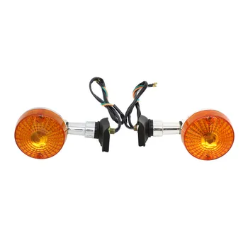 Foran & Bag Chrome Motorcykel Tur Signal Indikator For Suzuki 250 GN250 blinklys Lys