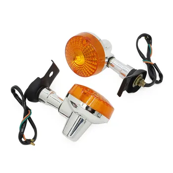 Foran & Bag Chrome Motorcykel Tur Signal Indikator For Suzuki 250 GN250 blinklys Lys