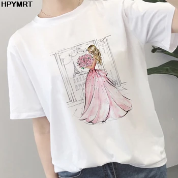 Nye sommer T-shirt Fashion kvinder ballon er trykt T-shirt Harajuku Forældre-barn-T-shirt kvindelige hvide toppe, T-Shirt dametøj