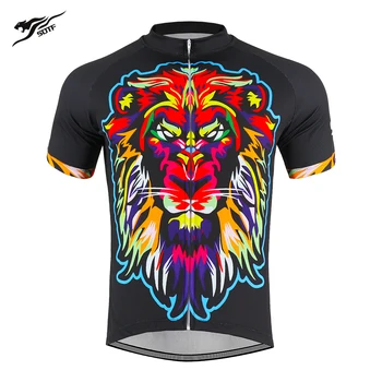 Farve Lion Udskrivning Retro Trøje Mænd, Kvinder Passer Motocross Shirt Mountainbike Beklædning Mountain Bike Jersey Med Korte Ærmer