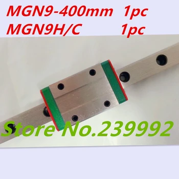 Kossel Mini MGN9 9mm miniature linear guide MGN9 400mm linear rail way + MGN9C or MGN9H Long linear carriage for CNC X Y Z Axis