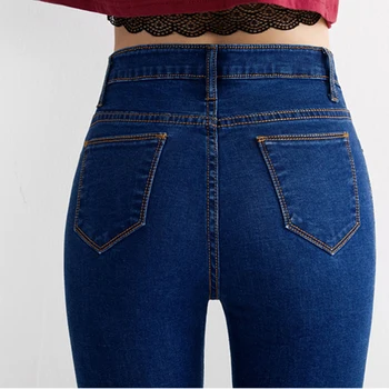 Jeans Kvinder Denim Bukser Candy Farve Kvinders Jeans Donna Strække Bunde Feminino Tynde Bukser Til Kvinder Bukser 2019