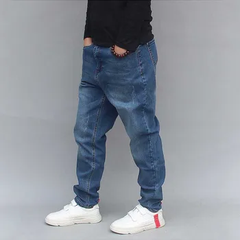 Trendy Harem Jeans Mænd Denim Bukser, SLIM Løs Baggy Jeans Bukser HIp Hop Jeans Mand Tøj