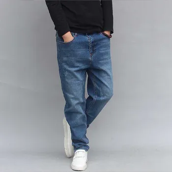 Trendy Harem Jeans Mænd Denim Bukser, SLIM Løs Baggy Jeans Bukser HIp Hop Jeans Mand Tøj