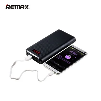 Remax 30000mah Powerbank Dual USB LED 18650 Bærbare 20000mah Power Bank Ekstern Batteri Oplader til Iphone 7 Xiaomi Poverbank