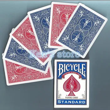 1 Deck Bicycle Dobbelt Bagside Rød&Blå Tilbage at Spille Kort Gaff Magic Cards Særlige Rekvisitter Tæt Op Fase Magiske Tricks for Tryllekunstner