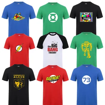 Mode Nye Sheldon Cooper Penny Mænd T-Shirt Sommer kortærmet Big Bang-Teorien T-shirt i Bomuld Cooper Logo Mænd T-shirt, Toppe