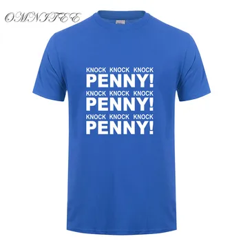 Mode Nye Sheldon Cooper Penny Mænd T-Shirt Sommer kortærmet Big Bang-Teorien T-shirt i Bomuld Cooper Logo Mænd T-shirt, Toppe