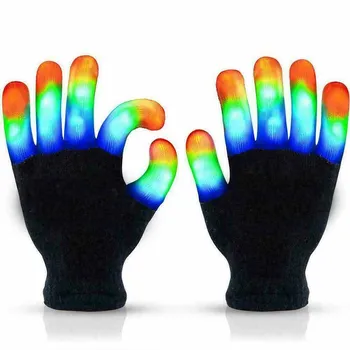 LED Blinker Magisk Handske Glow In The Dark Legetøj Lys Op Finger Tip Belysning Legetøj til Børn Nyhed Fest Legetøj gave
