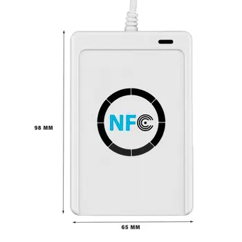 RFID Smart Card Læser, Forfatter Kopimaskine Duplikator Skrivbar kopi USB-S50 13.56 mhz ISO/IEC18092+5pcs M1 Kort, NFC ACR122U Dropship