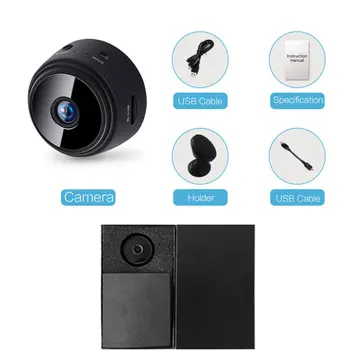 HDWiFi IP-Kamera Mini 1080P Wireless Home Security IR Night Vision P2P Motion Detect Mini Videokamera Loop Video Surveilla Bil Dvr