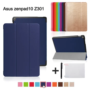 Cover Tilfældet for ASUS Zenpad 10 Z301MLF Z301ML Z301 Stødsikkert Beskyttende magnetiske PU 10.1
