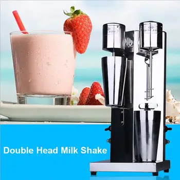 Xeoleo Milkshake maskine i Rustfrit Stål milkshake Maskine Dobbelt Hoved Drink mixer Gøre Mælk Skum/Milkshake Boble Te Maskine