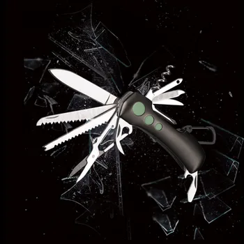 Karabinhage Schweiziske Folde Kniv I Rustfrit Stål Til Multi-Værktøj Army Knives Lomme Jagt Udendørs Taktiske Camping Overlevelse Knive