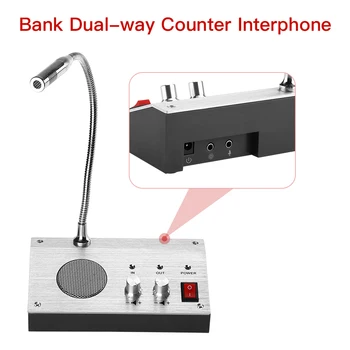 Dual Måde Walkie Talkie Anti-Indblanding Vindue Counter Intercom System Til Bank Billet Station Spisesal Stemme-System