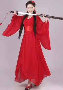 Kvinder Kong Fu Cosplay Fe Kostume Hanfu Tøj Kinesiske Traditionelle Antikke Kjole Dansescene Klud Klassiske Nv Hvide Kostume