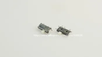 100 stk Miniature Skub Kontakten 7-Pin 1P2T SPDT PÅ-PÅ Højre Vinkel SMT / SMD PCB-Reflow-Lodning