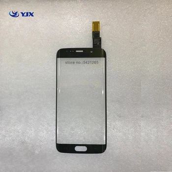 Mobiltelefoner Lcd-Digitizer TP For Samsung Galaxy S6 Kant Plus Touch Screen Ydre Glas Linse Med Flex Kabel-Reservedele