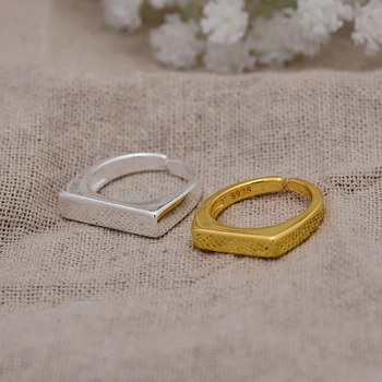 Nye Ankomst 925 Sterling Sølv Trendy Enkle Design Lady Finger Ring Smykker Til Kvinder Fremme Gave Aldrig Falme
