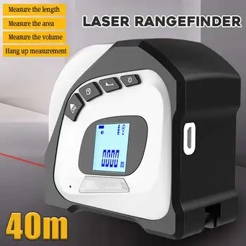 40+5M M laser lige Tape Bærbare Måle afstandsmåler afstandsmåler Laser Digital Infrarød måling Måle instrument