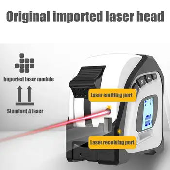 40+5M M laser lige Tape Bærbare Måle afstandsmåler afstandsmåler Laser Digital Infrarød måling Måle instrument