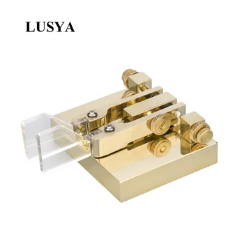 Lusya Ren Kobber Bærbare Dual Padle Automatisk Nøgle kortbølgeradio CW (Morse Kode Base Magnetic Adsorption T0467