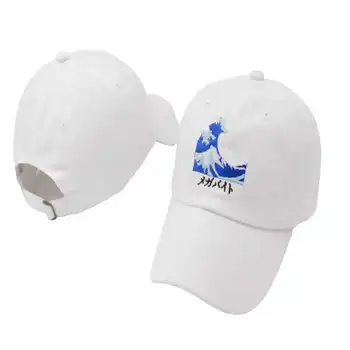 2019 nye japanske bølge broderi cap hip hop snapback caps Bomuld justerbar Far hat kreative udendørs par ænder tungen hatte