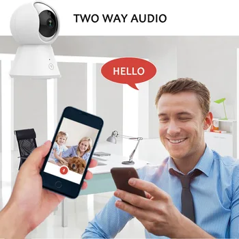 YUNSYE 1080P IP-Kamera Smart Home Overvågning WiFi Kamera Trådløst CCTV Automatisk Tracking Kamera Baby Monitor Pet Kamera YI IOT