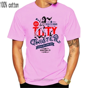 Nye forår bomuld kortærmet Bomulds T-shirt med Print T-Shirts, Titty Twister T-Shirt Fra-Dusk Till Dawn Tarantino Tee