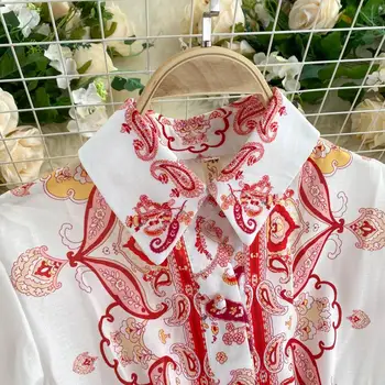 Croysier Maxi Kjoler Til Kvinder 2020 Efteråret Tøj Langærmet Skjorte Kjole Med Bælte Vintage Paisley Print Elegant Lang Kjole