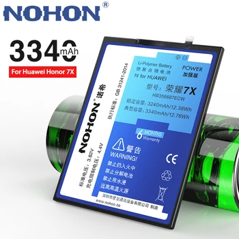Original NOHON HB356687ECW HB386483ECW Batteri Til Huawei Honor 7X 6X 5X 4X Mate 7 Mate 10 Lite 6 G7 G9 Plus Udskiftning Batería