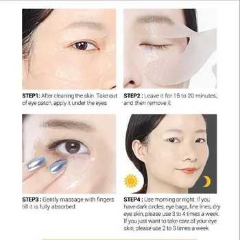 LANBENA Pletter for Øjnene Nærende Eye Mask Removal Mørke rande og Poser under øjnene Under Eye Patches til hudpleje Anti Rynker Ny