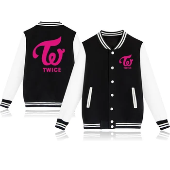 Kpop to GANGE Baseball Jakke, Kvinder, Pink Tøj Teens Streetwear Sweatshirt Harajuku Vinter Frakke med Lange Ærmer Træningsdragt Tøj