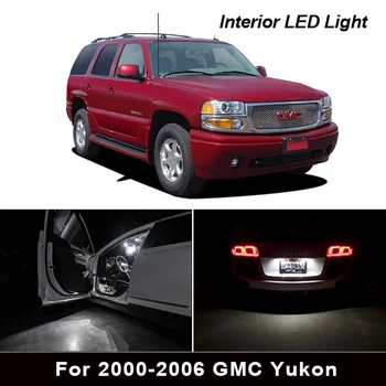 11X Bil Tilbehør, Hvid LED-Interior Package Kit +Nummerplade For 2000-2006 GMC YukonTrunk Dome Kort handskerum Lys