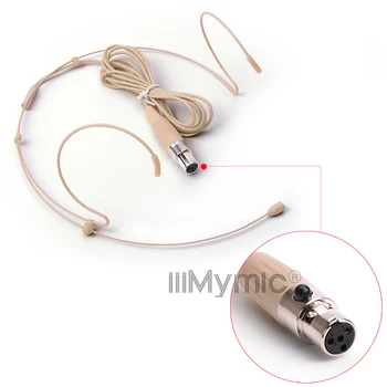 Professionel Kondensator Headworn Headset Mikrofon med 4 Pin XLR TA4F Stik til Shure 4Pin Trådløse Body-Pack-Senderen
